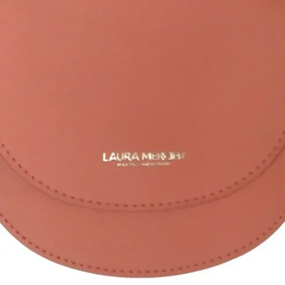 Laura Mercier Coral Pink Purse Crossbody Makeup Bag 6'' x 7'' NWT - Picture 5 of 11